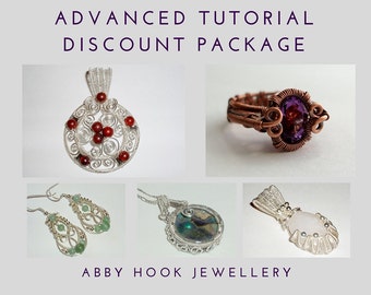 Advanced wire jewelry Tutorial Discount Package - 5 Tutorials - PDF file instant download with bonus chain and earwire tutorials