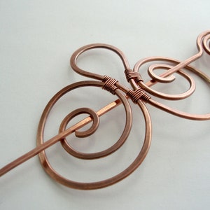 Hair Barrette or Shawl pin Materials and tutorial Kit Wire jewelry Hair Clip kit image 5