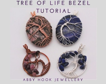 Tree of Life, Wire Jewelry Tutorial, PDF file instant download, includes 3 lessons