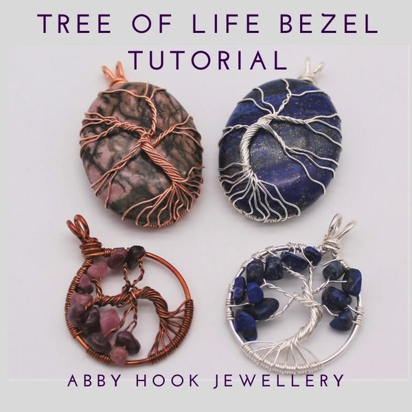 Tree of Life, Wire Jewelry Tutorial, PDF file instant download, includes 3 lessons