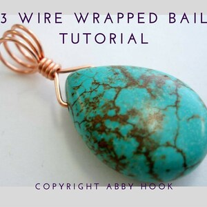 Briolette Flower, Wire Jewelry Tutorial, PDF file instant download, includes 3 lessons image 2