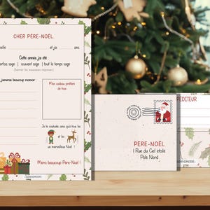 Carta y sobre para Papá Noel