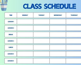 Class Schedule