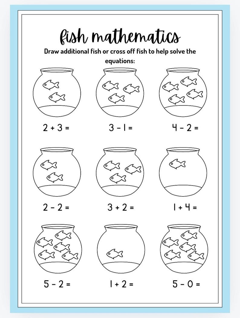 Children's Under the Sea Activity Book - Etsy