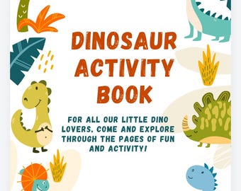 Libro de actividades de dinosaurios para niños - DIGITAL