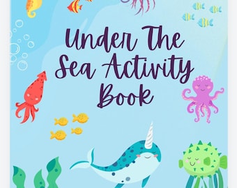 Libro de actividades para niños bajo el mar
