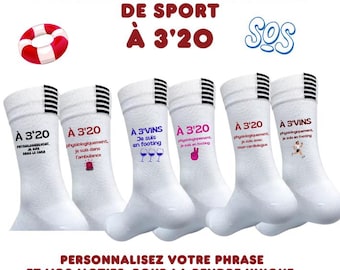 Personalized technical socks | Running, cycling, hiking, triathlon, road racing, sports club. Gift idea for men and women - 3'20
