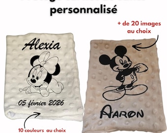 Protège carnet en minky doux, pour nouveau-né bébé, idéal cadeau naissance, baptême