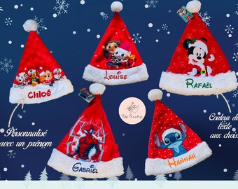 Personalized Christmas hat with name – Child's size