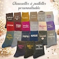 Personalized Glitter Socks. Ideal gift for women, birthday gift for women, gift for grandma, gift for mom product logo