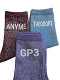 Pair of GP3 sequin socks