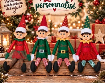 Personalized Christmas Elf with Name – Christmas Elf for Children – Christmas Decoration – Personalized Gift