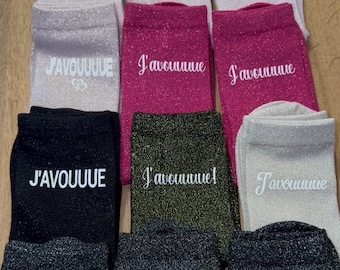 Personalized Sequin Socks. The perfect gift for women and a great birthday present for women, I admit it, I admit it!