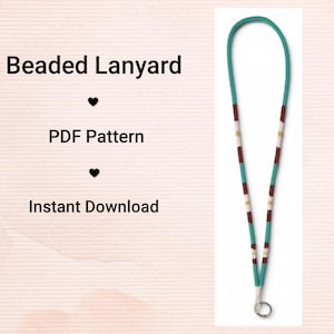 Jade Vine - Native Beaded Lanyard - Instant PDF Download