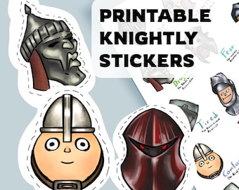Printable Knight Stickers