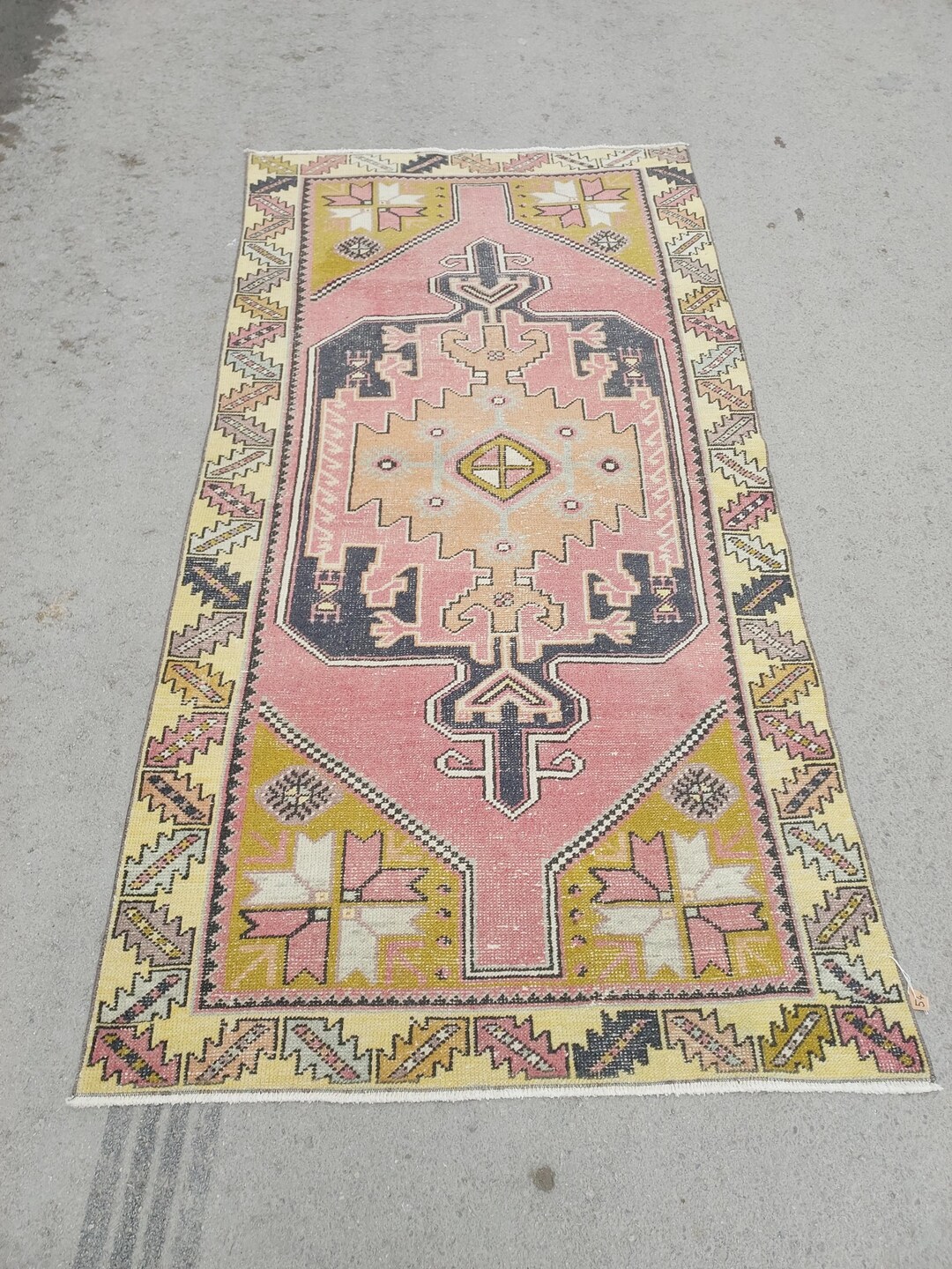 4x8 Rugs, 4x8 Turkish Rugs, 4x8 Vintage Oushak Rug, Large Area Rugs ...