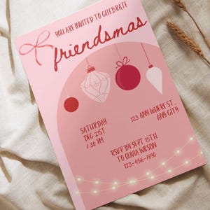 Friendsmas Party Invitation Template