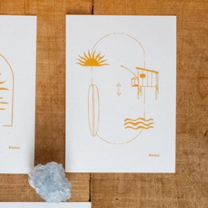 Illustration French west coast - Print papier d'art