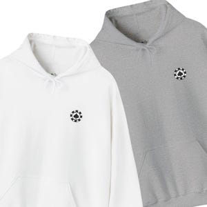 Poker Chip Spades bordado moletom com capuz, broderie de cartes, cadeau, broderie poker, pull de cartes à jouer, sweat-shirt de poker