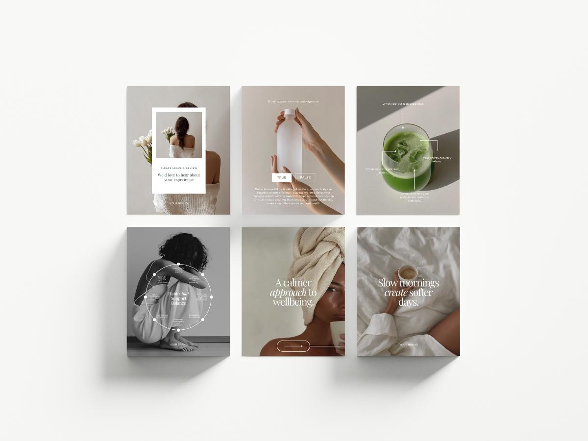Wellness Instagram Post Templates | Holistic Wellness Instagram ...