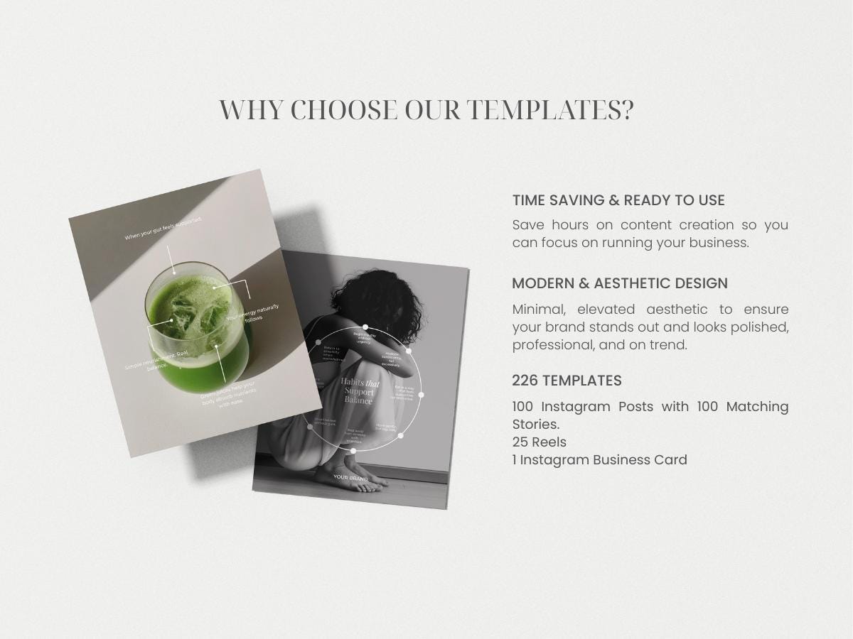 Wellness Instagram Post Templates | Holistic Wellness Instagram ...