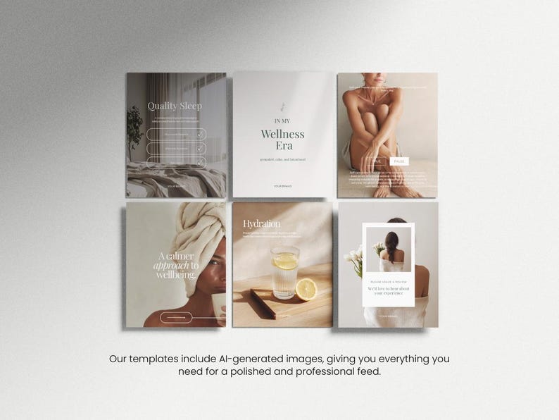 Wellness Instagram Post Templates | Holistic Wellness Instagram ...