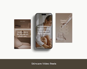 Skincare Instagram Templates | Esthetician Skincare Bundle | Medspa Social Media Posts | Skincare Reels