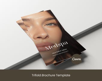 Medspa Brochure | Trifold Brochure Template | Esthetician Price List | Skincare Brochure | Beauty Salon Price List | Flyer Template