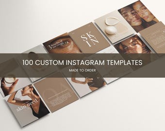 Custom Social Media Templates, Instagram Templates, Social Media Templates, Branding Template, Instagram Post, Business Branding, Instagram