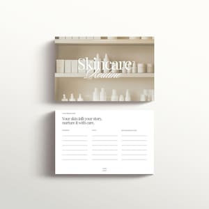 Skincare Routine Card, Editable Esthetician Templates, Facial Treatment Forms, Client Aftercare Cards, Edit in Canva, Instant Download,