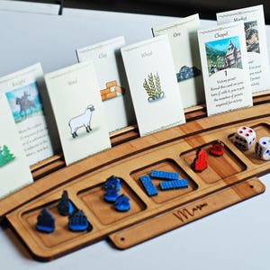 Brettspiel Kartenhalter / Gaming Tablett Brettspiel Zubehör / Geschenk für Brettspieler