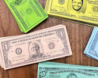 Personalized Monopoly Money: Custom Dollar Bills Set