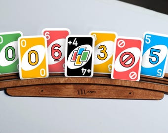 Personalized Plywood Card Holder: Tabletop Game Organizer