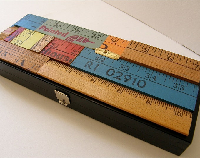 SALE Pencil Box Art Supply Box Desk Organizer Vintage Etsy