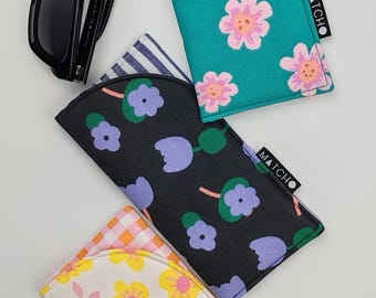 Handmade Fabric Glasses Case | 100% Cotton | Soft Padded Eyeglass Sleeve | Minimal Design | Gift for Her & Him | MATCHO Design