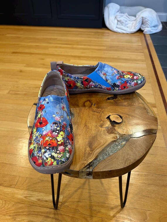 Yiume Women's Art Slip-on Casual Canvas Shoes