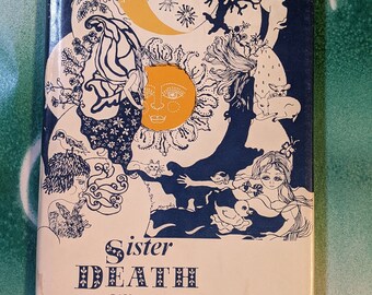 Sister Death O'Kelley Whitaker Morehouse-Barlow Co. vintage hardcover philosophy book with ornate dust jacket
