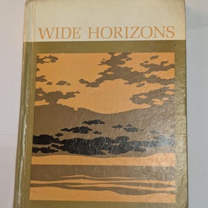 The Wide Horizons Readers book 6 curriculum foundation series 1965 Scott, Foresman and Company hardcover textbook vintage children&#39;s art