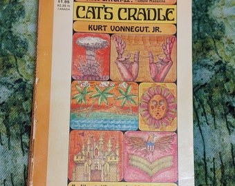 Cat's Cradle by Kurt Vonnegut Jr. A Delta Book published by Dell Publishing Co. 1963 paperback science fiction dark humor novel
