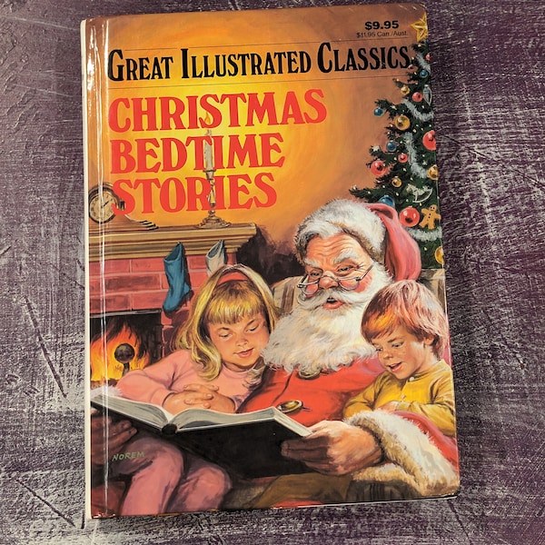 Christmas Bedtime Stories created by Claudia Vurnakes illustrated by Jesse Zerner Baronet Books 1990 vintage hardcover kid's book