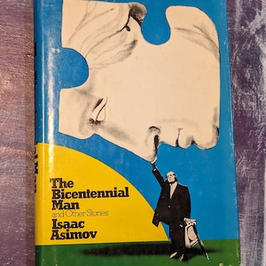 The Bicentennial Man And Other Stories di Isaac Asimov Doubleday & Company Inc. 1976 libro di racconti di fantascienza con copertina rigida vintage