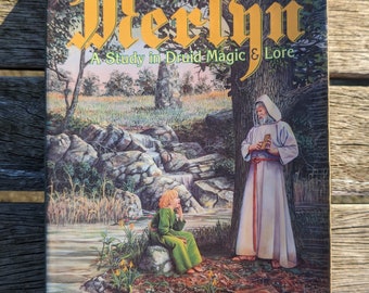 The 21 Lessons Of Merlyn A Study In Druid Magic and Lore by Douglas Monroe  Llewellyn Publications 1997 vintage paperback occult book