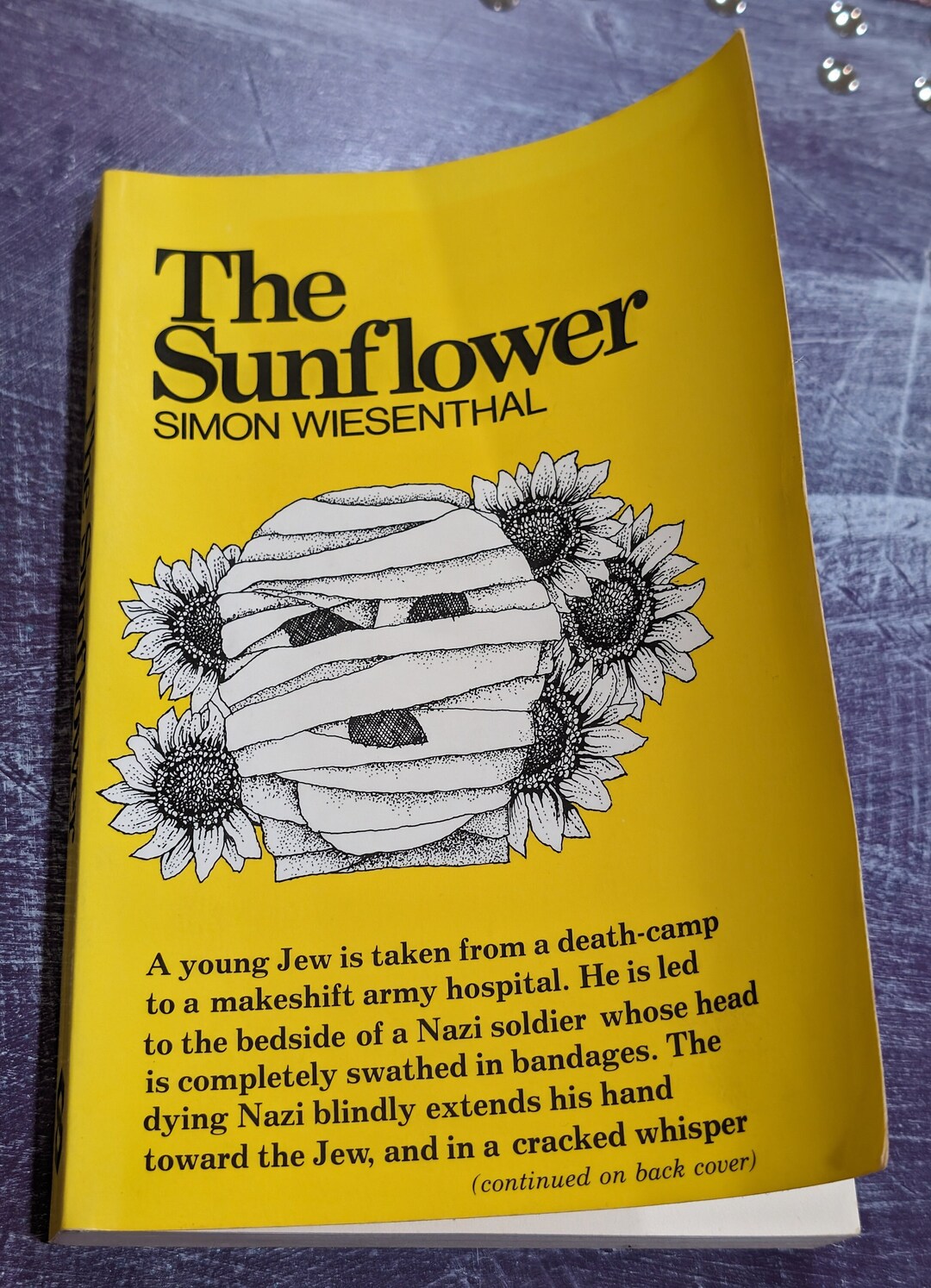The Sunflower by Simon Wiesenthal Random House 1988 Etsy