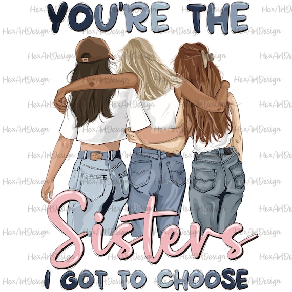 Soul Sisters PNG, Besties Gift, Friends, Three Friends, BFF