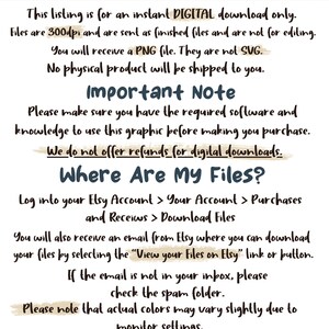 May include: Text on a dark background with gold accents. The text reads "Hex Art" and includes information about a digital download of a 300 dpi PNG file. The text also includes instructions on how to download the file and notes that actual colors may vary slightly due to monitor settings.