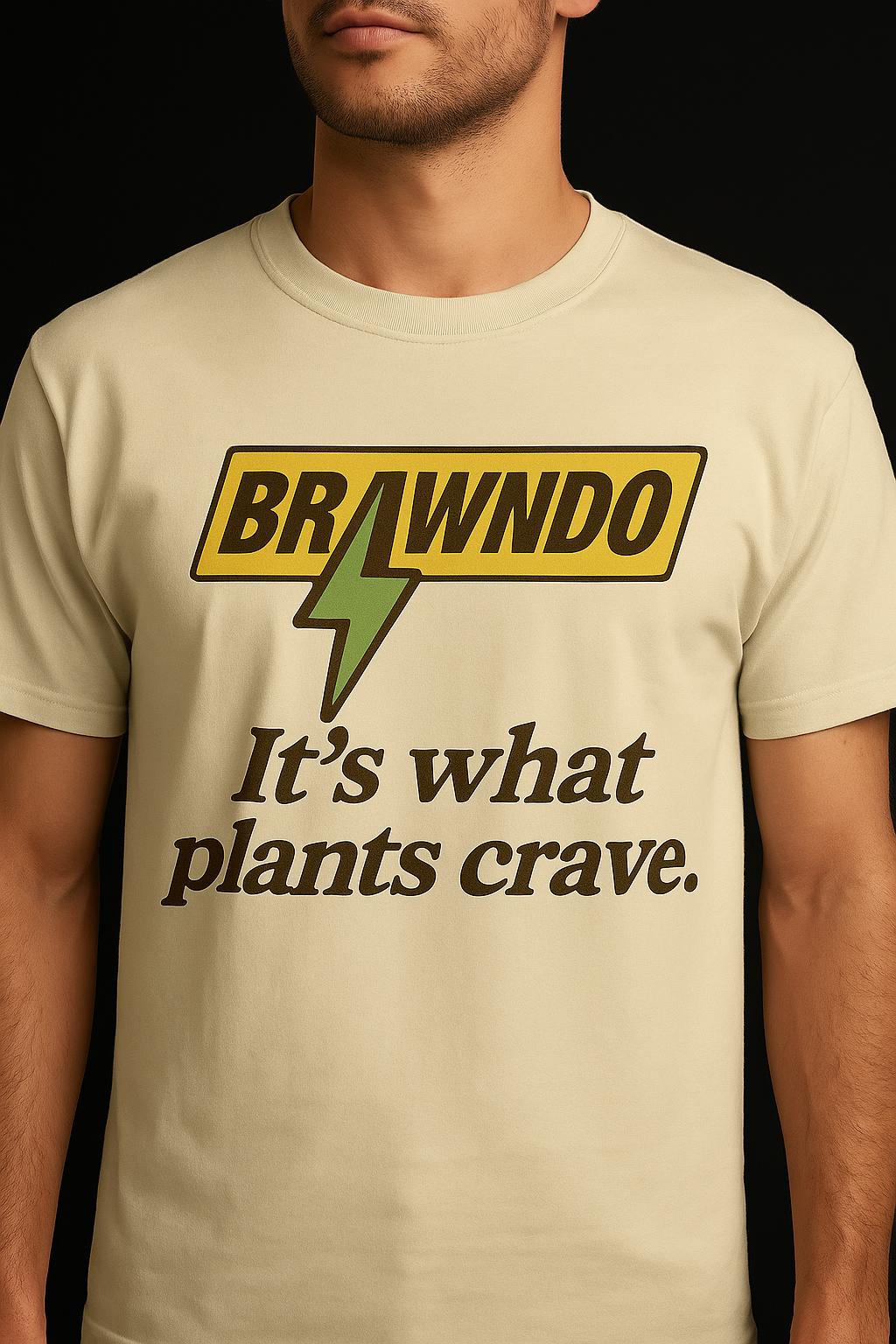 Funny BRAWNDO Shirt - Retro Meme Energy Drink Parody Tee
