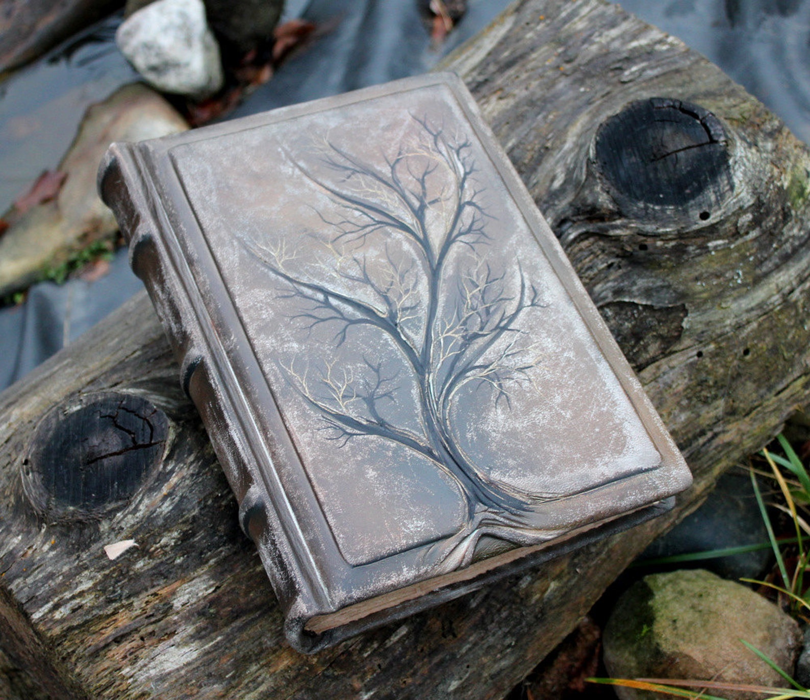 Leather Wedding Guest Book Tree of Life Leather Journal Bridal Etsy