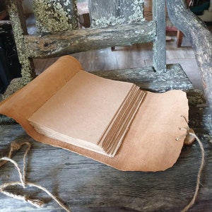 Leather journal with Trees image 10