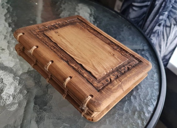 Rustic Wood Recipe Book With Blank Pages Wooden Journal - Etsy