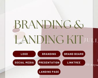 Branding and Landing Page Kit: Complete branding, Presentation, Link Tree, Landing Page